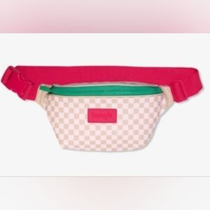 BENEFIT CHECKERED FANNY BAG WAIST CROSSBODY SLING BAG